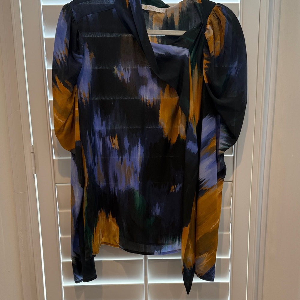 Marie Oliver Multicolor Abstract Blouse
